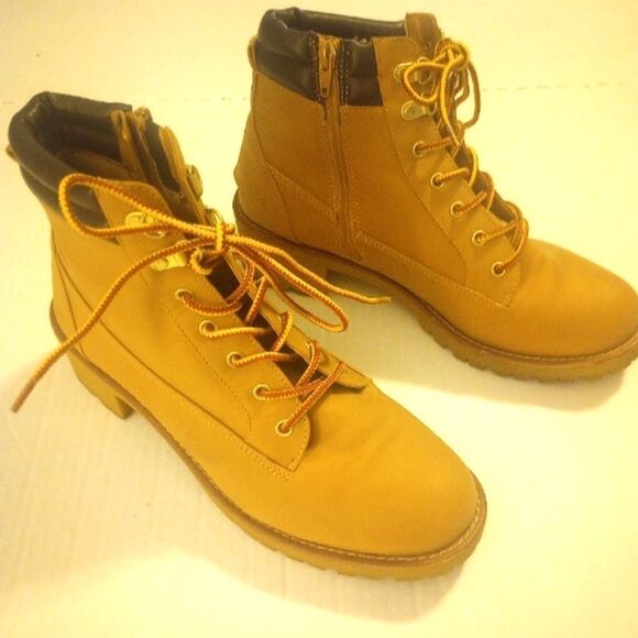 Women's hiking/work boots with zipper and lace up closure - Picture 1 of 8